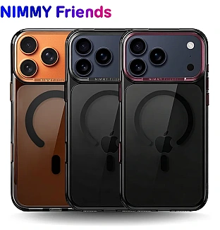 قاب نیمی شفاف دودی Nimmy Magnetic Crystal Clear آیفون